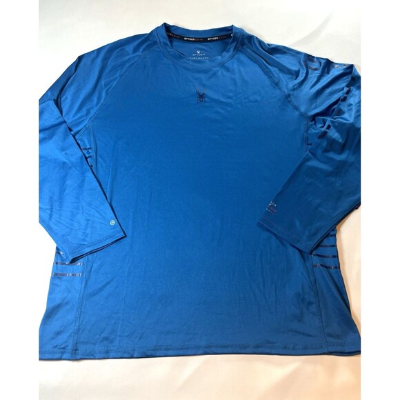 Spyder Men’s Surf Sand Sun Long Sleeve Rash Guard Tee UPF Protection Swim Shirt - Picture 1 of 5